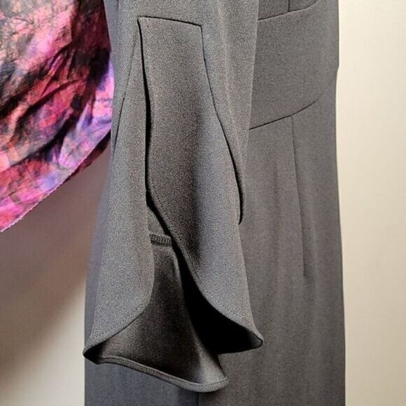 DKNY Bell Sleeve Little Black Dress Sz 2 - Picture 8 of 14